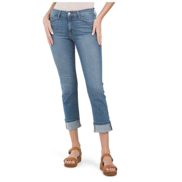 JOE'S Mid Rise Straight Crop Cuffed Jeans Size 31